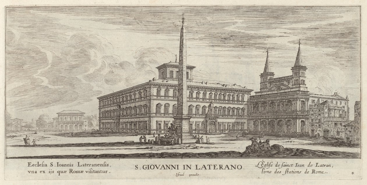 S. Giovanni i Laterano af Israël Silvestre