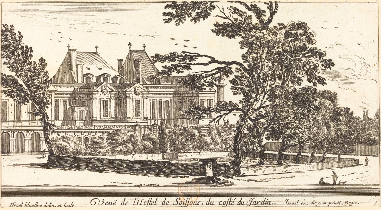 Udsigt over Hostel de Soissons af Israël Silvestre
