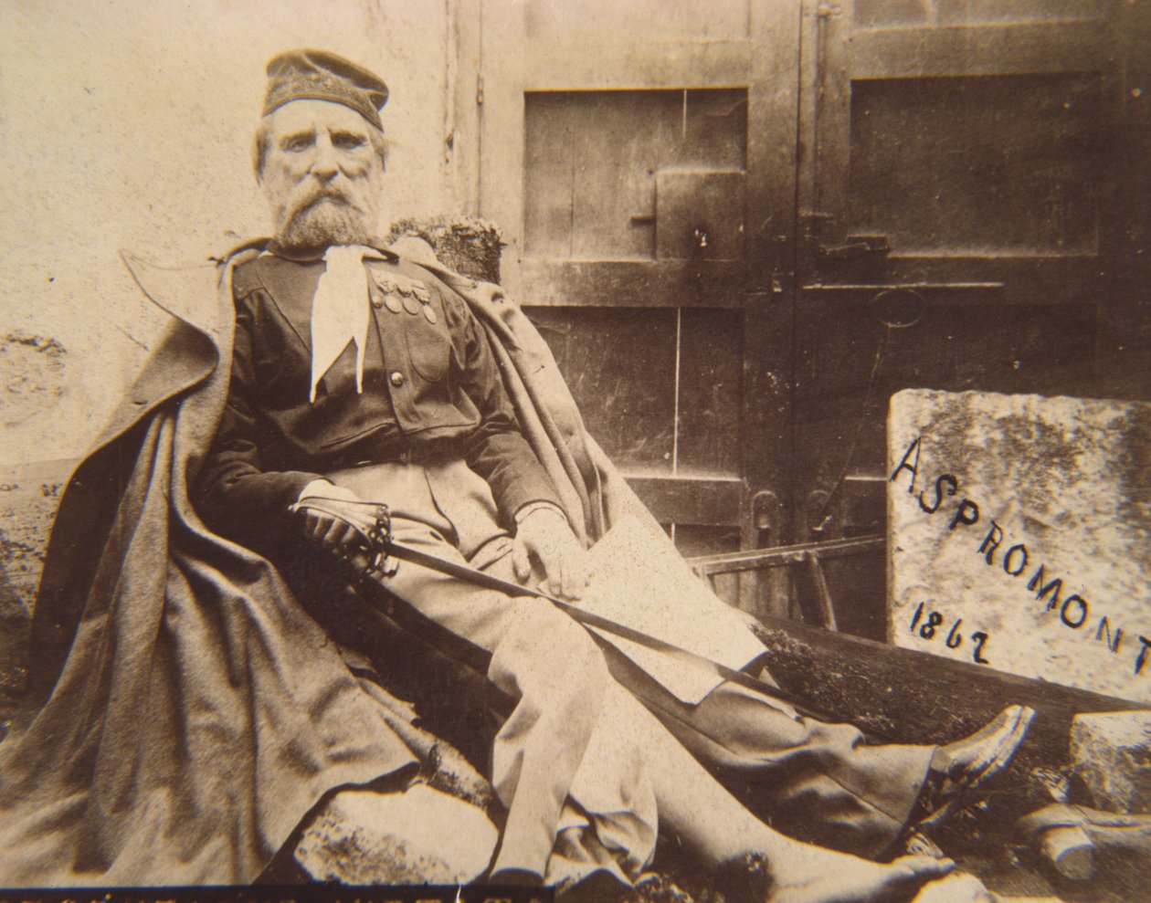 Garibaldi i Aspromonte, 1862 af Italian Photographer