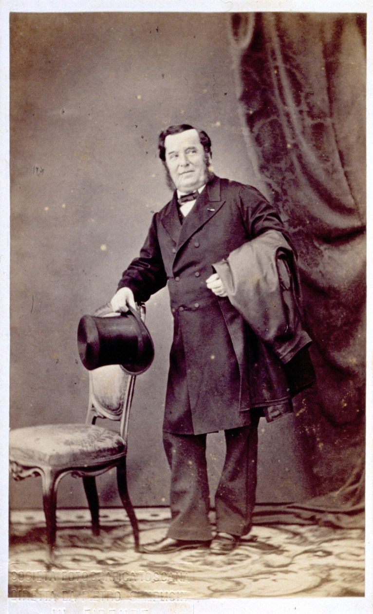 Portræt af Antonio Tamburini af Italian Photographer