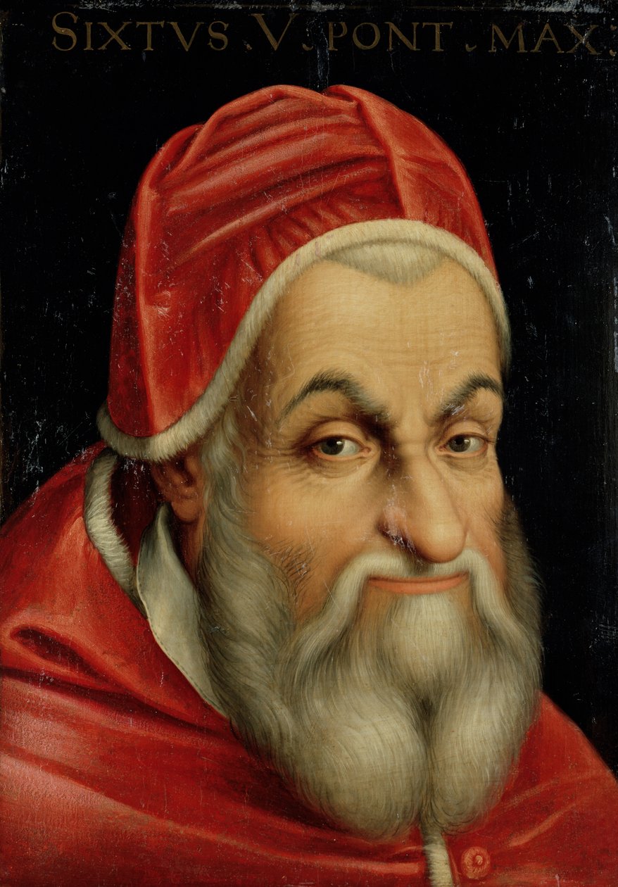 Pave Sixtus V (1520-90) af Italian School