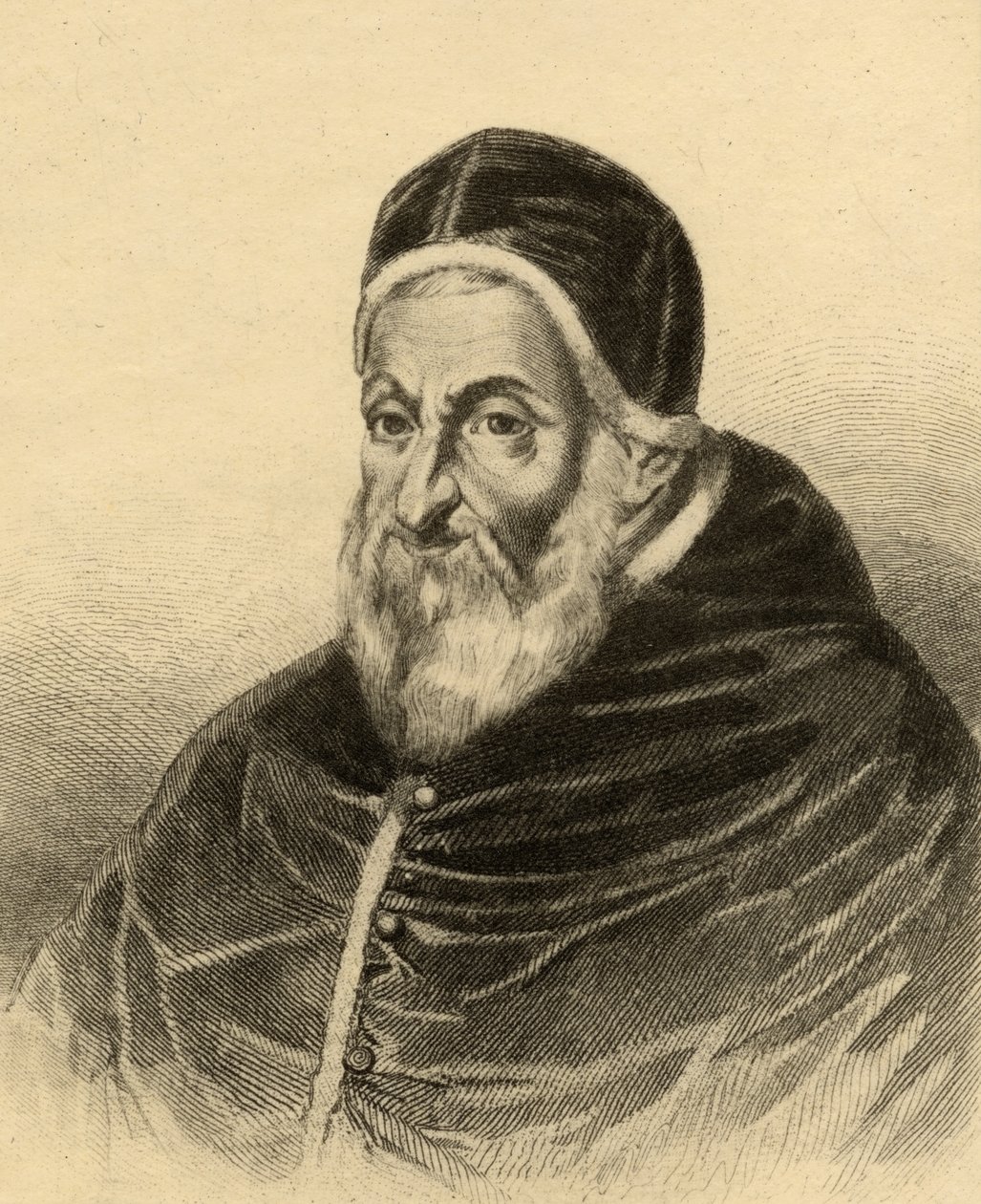 Pave Sixtus V (1520-90) af Italian School