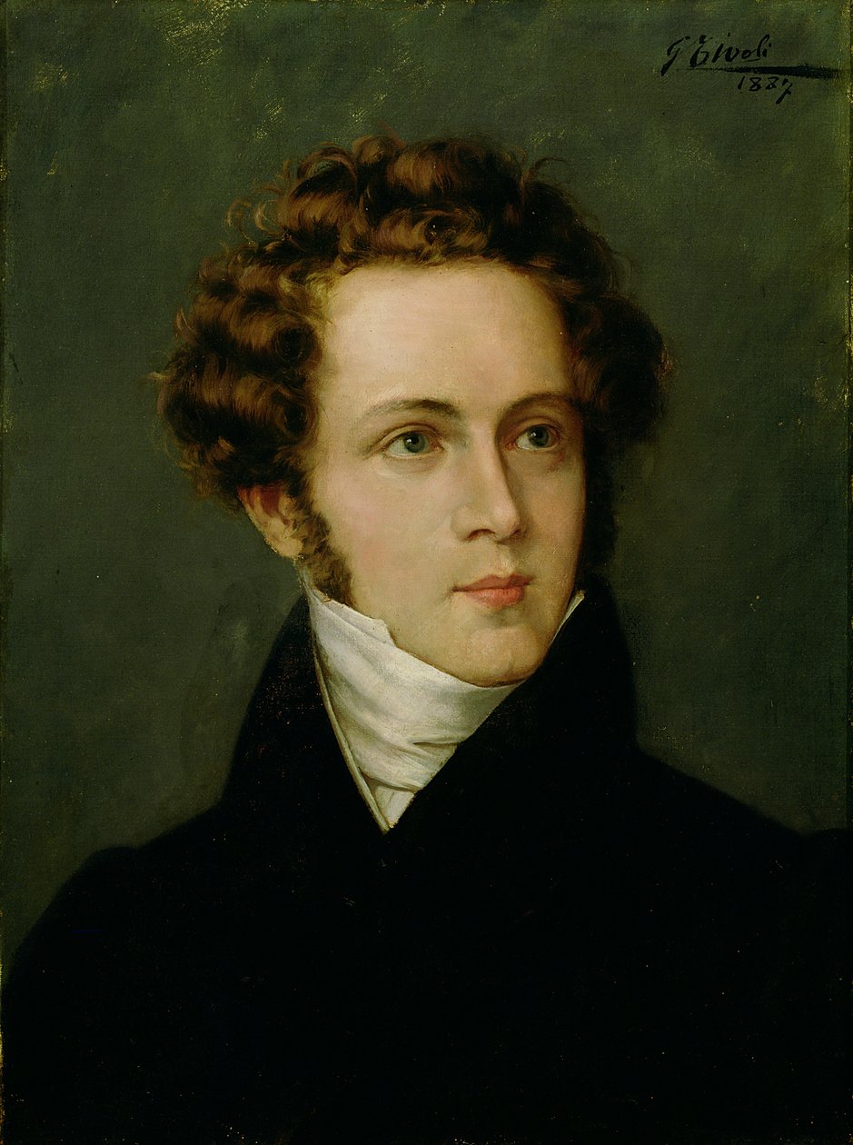 Portræt af Vincenzo Bellini (1801-1835) 1887 af Italian School