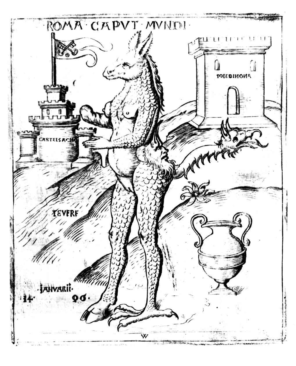 Rom, verdens hovedstad, 1596 af Italian School
