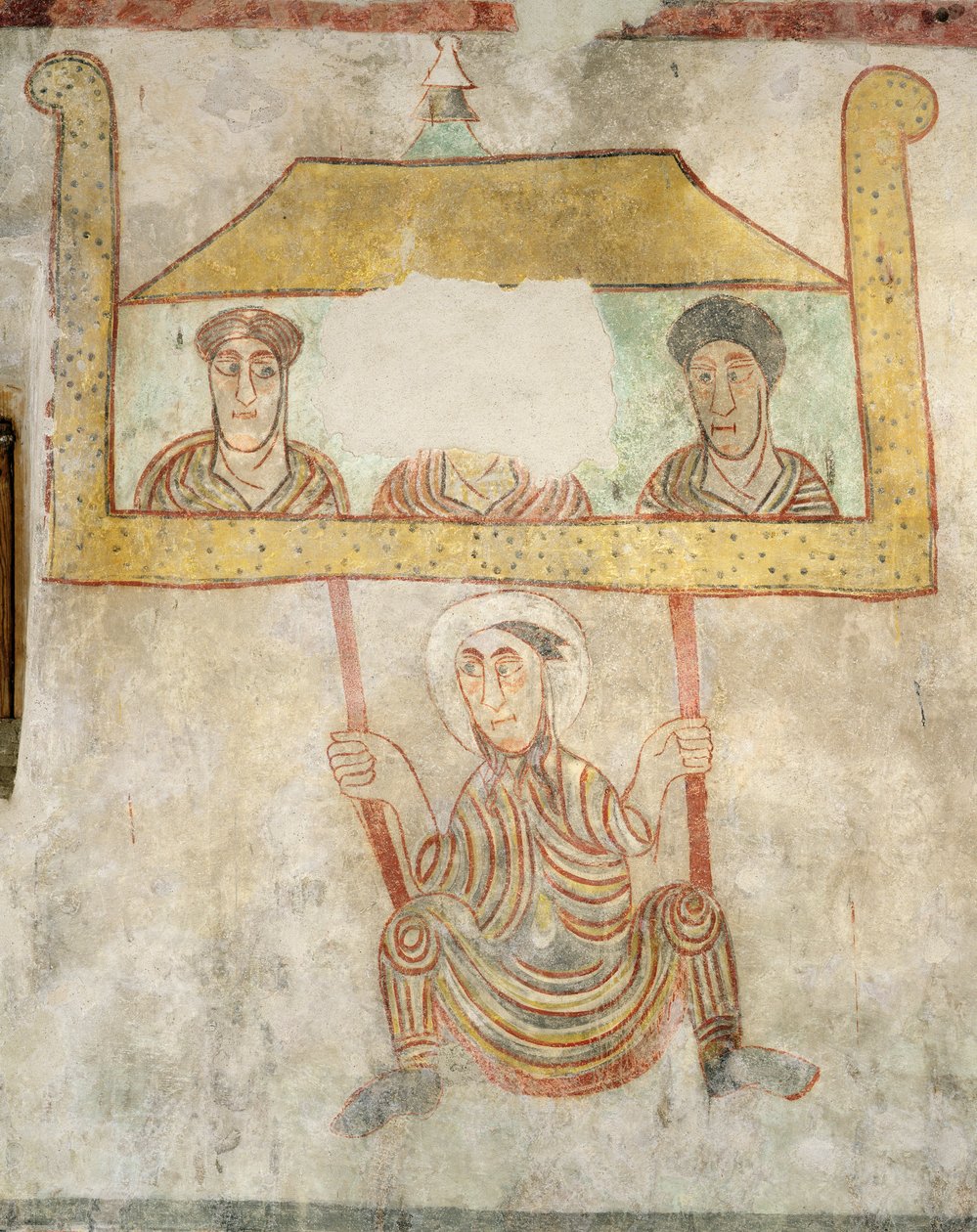 Den hellige Proculus på flugt fra byen Verona af Italian School
