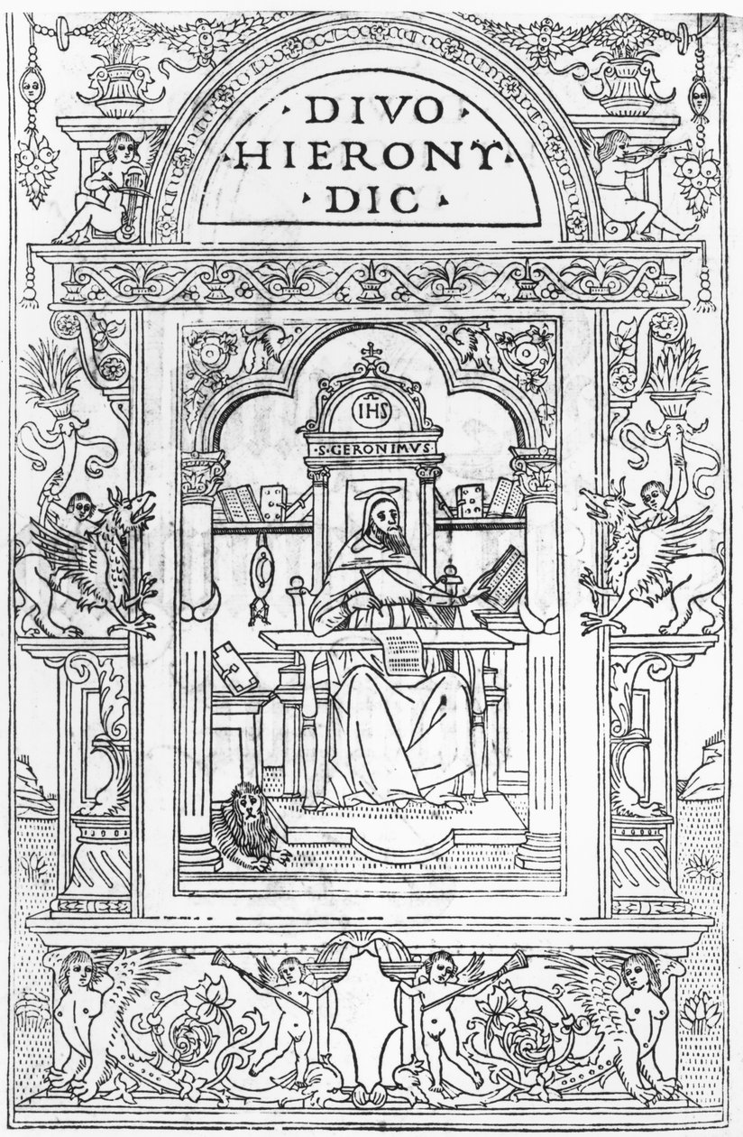 Sankt Hieronymus i hans Studie af Italian School