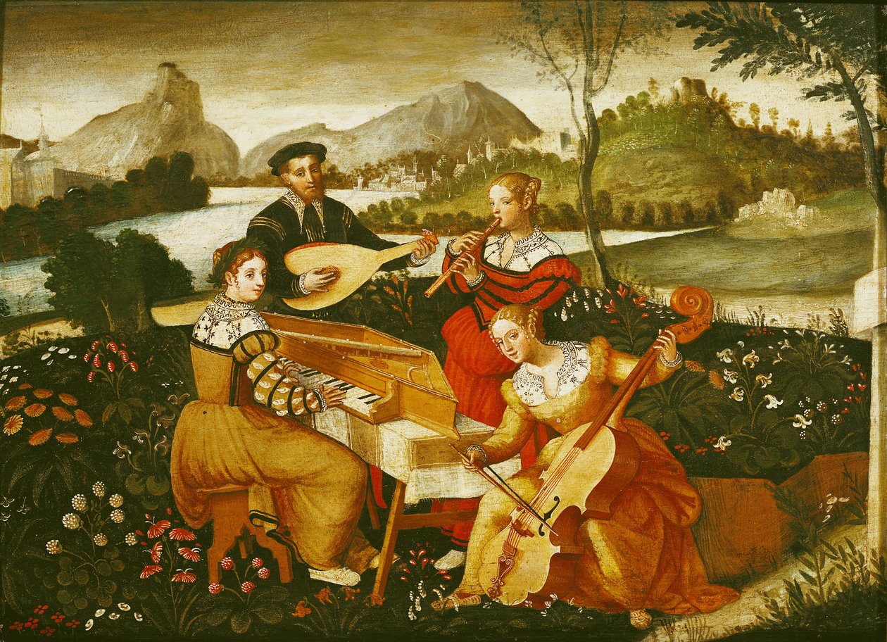 Den udendørs koncert af Italian School