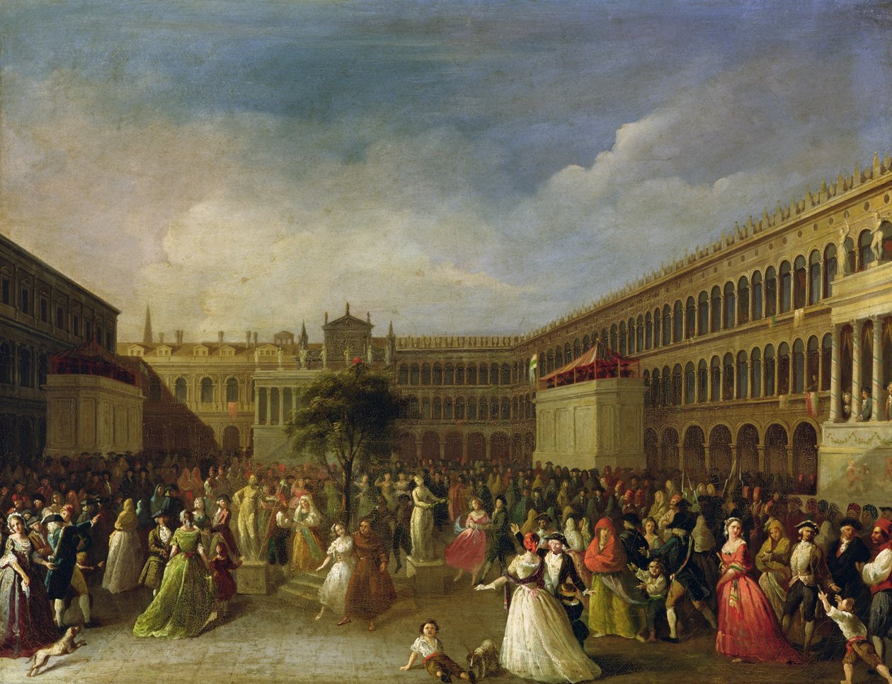 Frihedstræet på Piazza San Marco af Italian School
