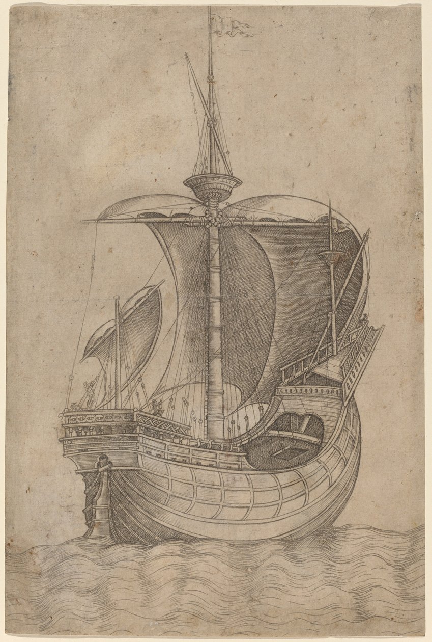 Carrack, på vej til højre af Italian 15th Century