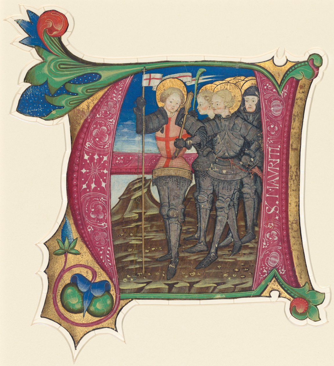 Saint Maurice og Theban Legion af Italian 15th Century