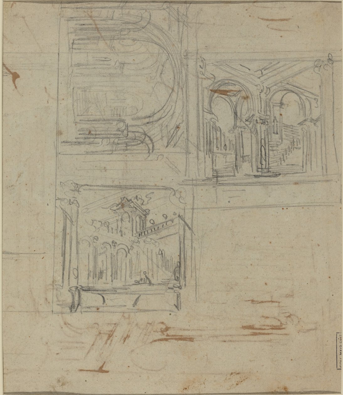 Fantastiske arkitektoniske studier af Italian 18th Century