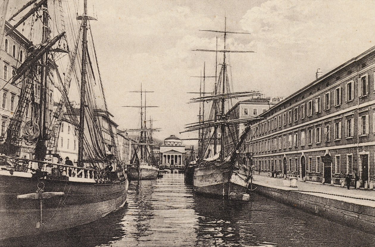 Trieste: Canale Grande (s/h-foto) af Italian Photographer