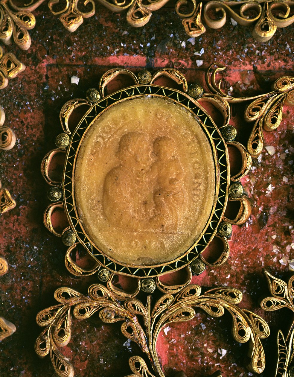Agnus Dei med St. Joseph af Italian School