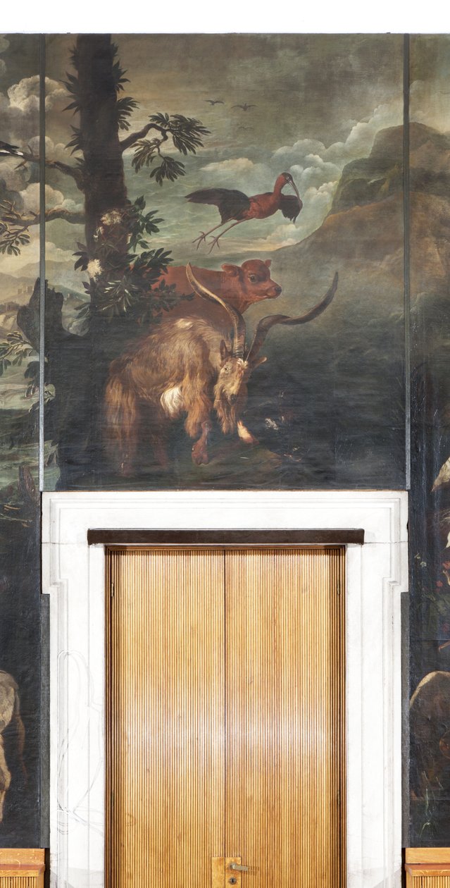 Dyr, Myte om Orfeus, detaljer af Italian School