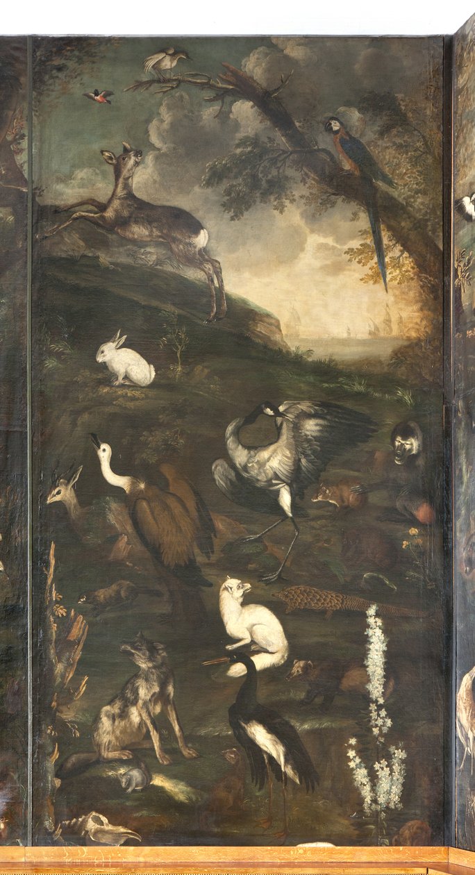 Dyr, Myte om Orfeus, detaljer af Italian School