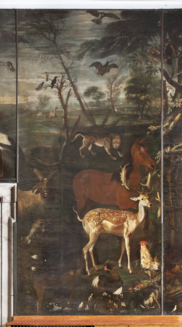 Dyr, Myte om Orfeus, detaljer af Italian School