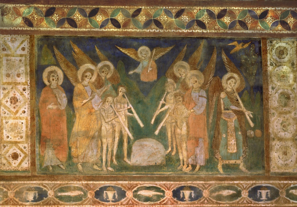 Apokalyptisk scene, Castel SantElia, Nepi, Italien af Italian School