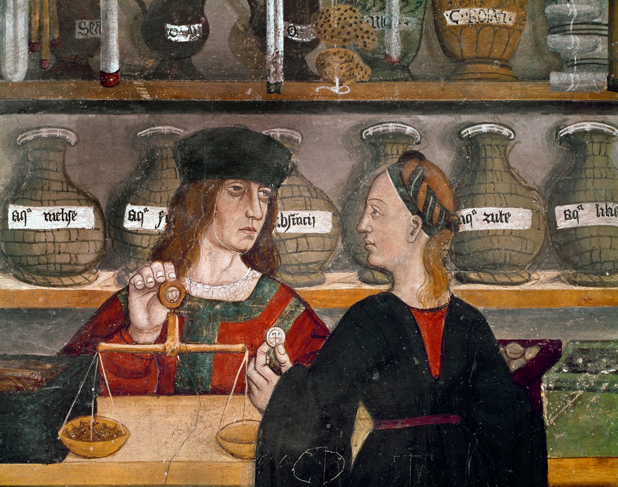 Apothecarys butik af Italian School