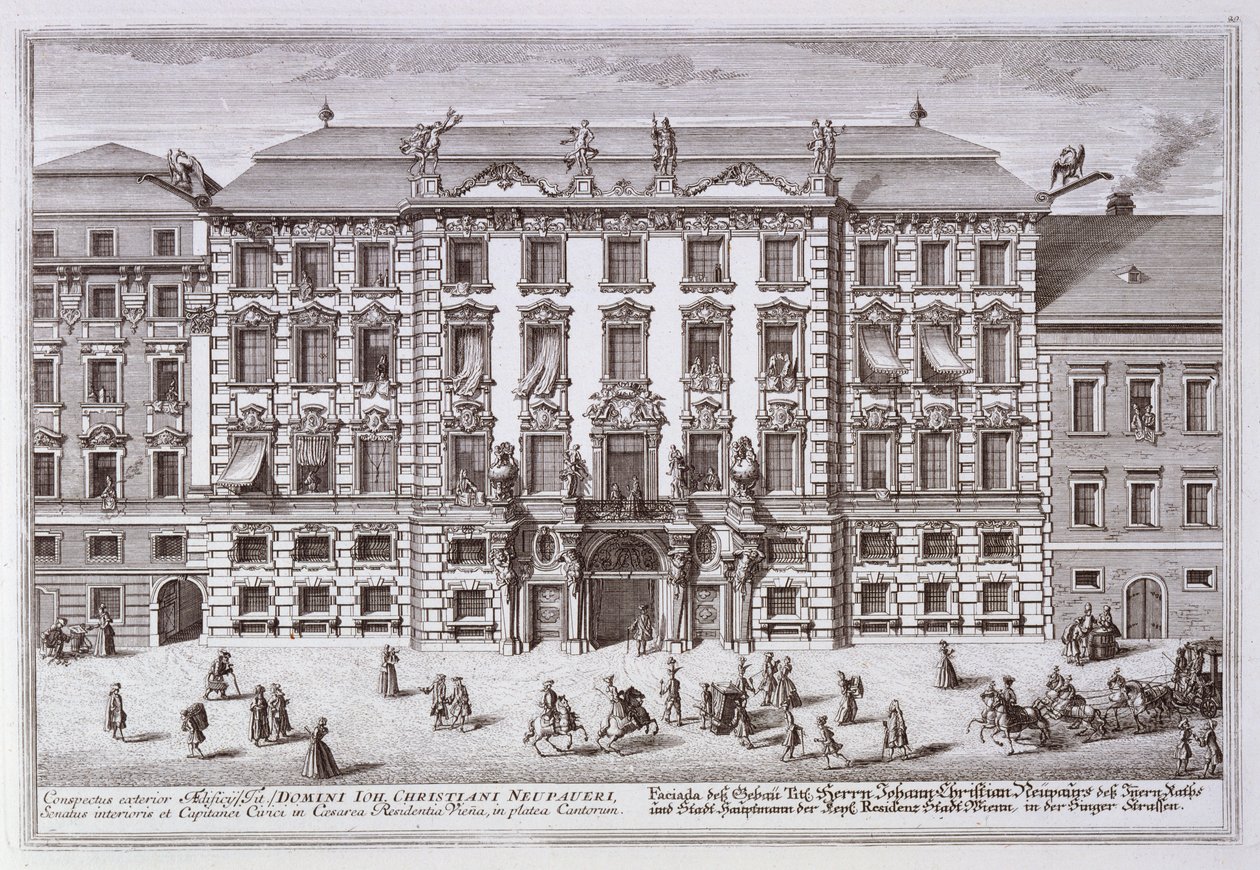 Bolig for kaptajnen for det borgerlige regiment, Wien af Italian School