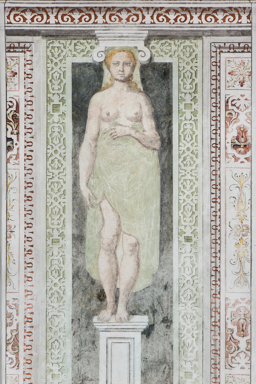Karyatide (fresko) af Italian School