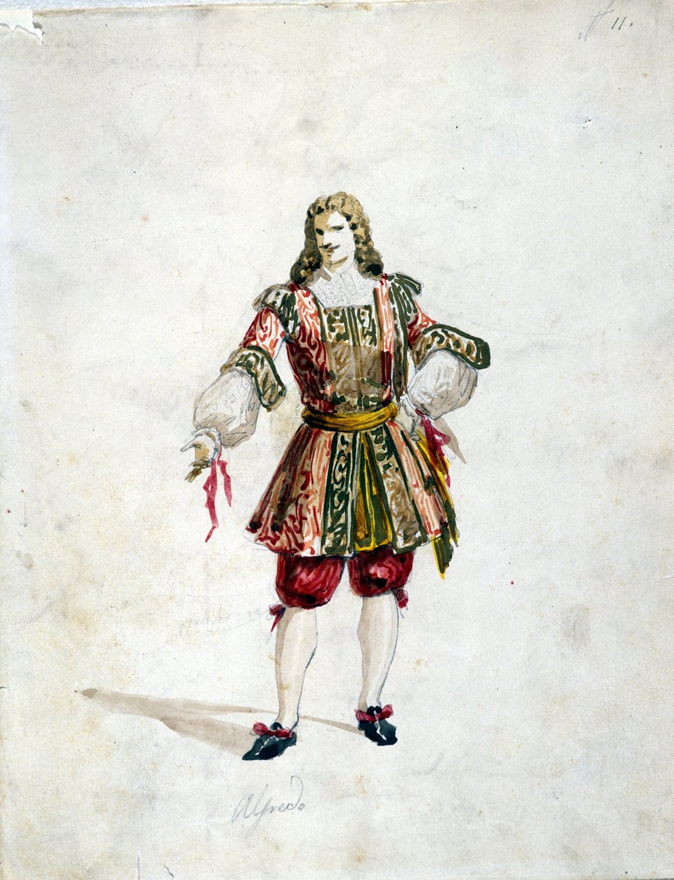 Alfredos karakter i Giuseppe Verdis "Traviata" af Italian School
