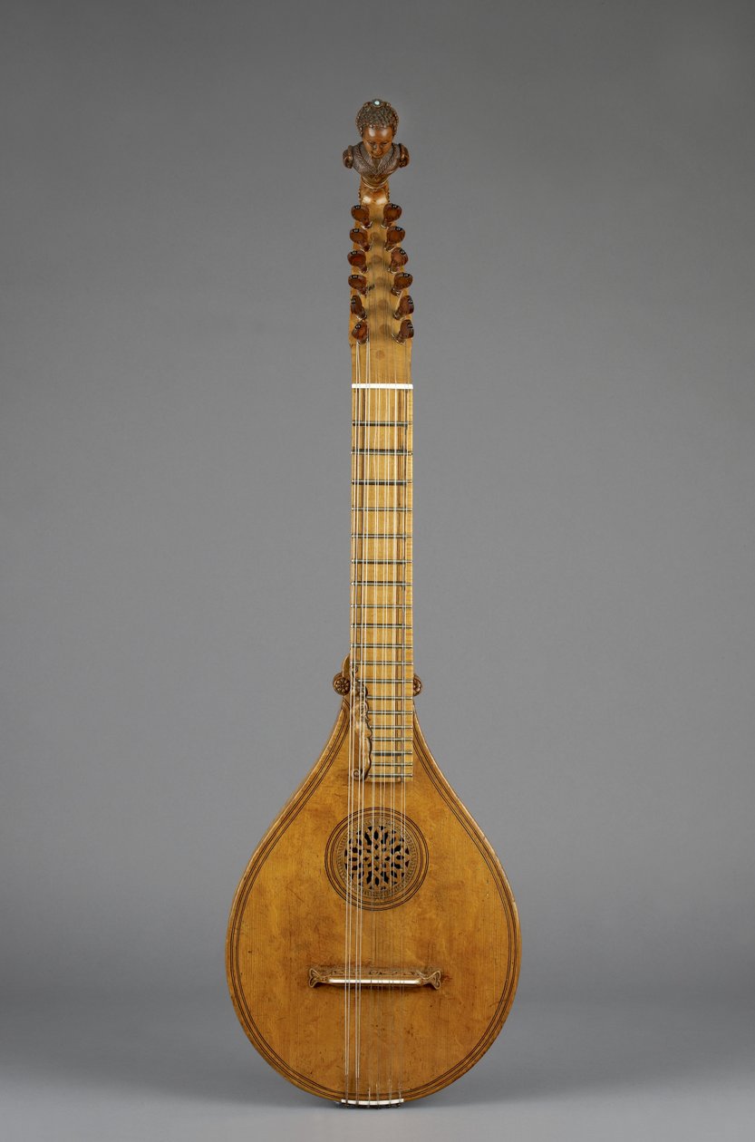 Cittern (Kreta) (ahorn, blå sten, elfenben) af Italian School