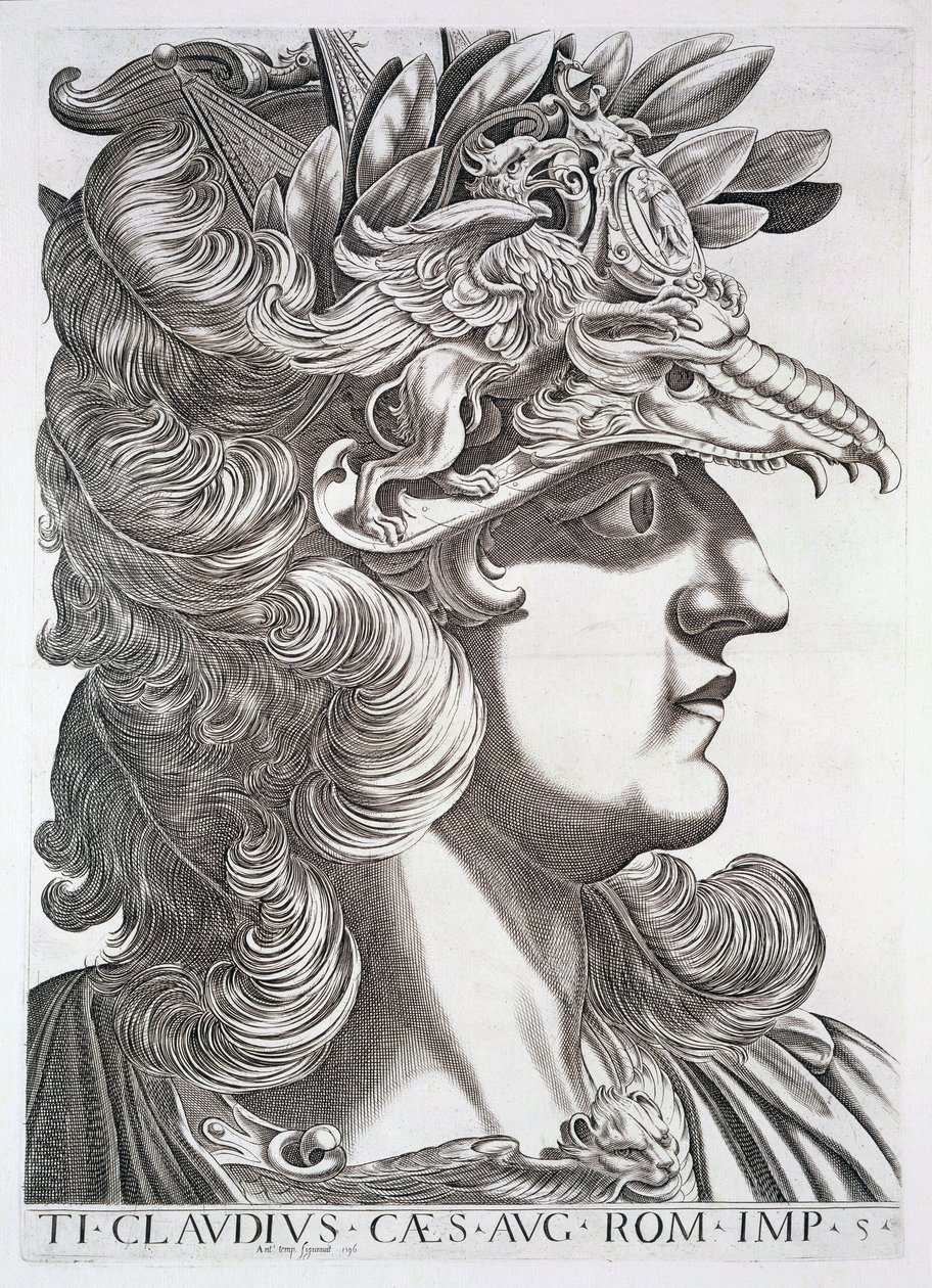Claudius Cæsar (10 f.Kr.-54 e.Kr.) af Italian School