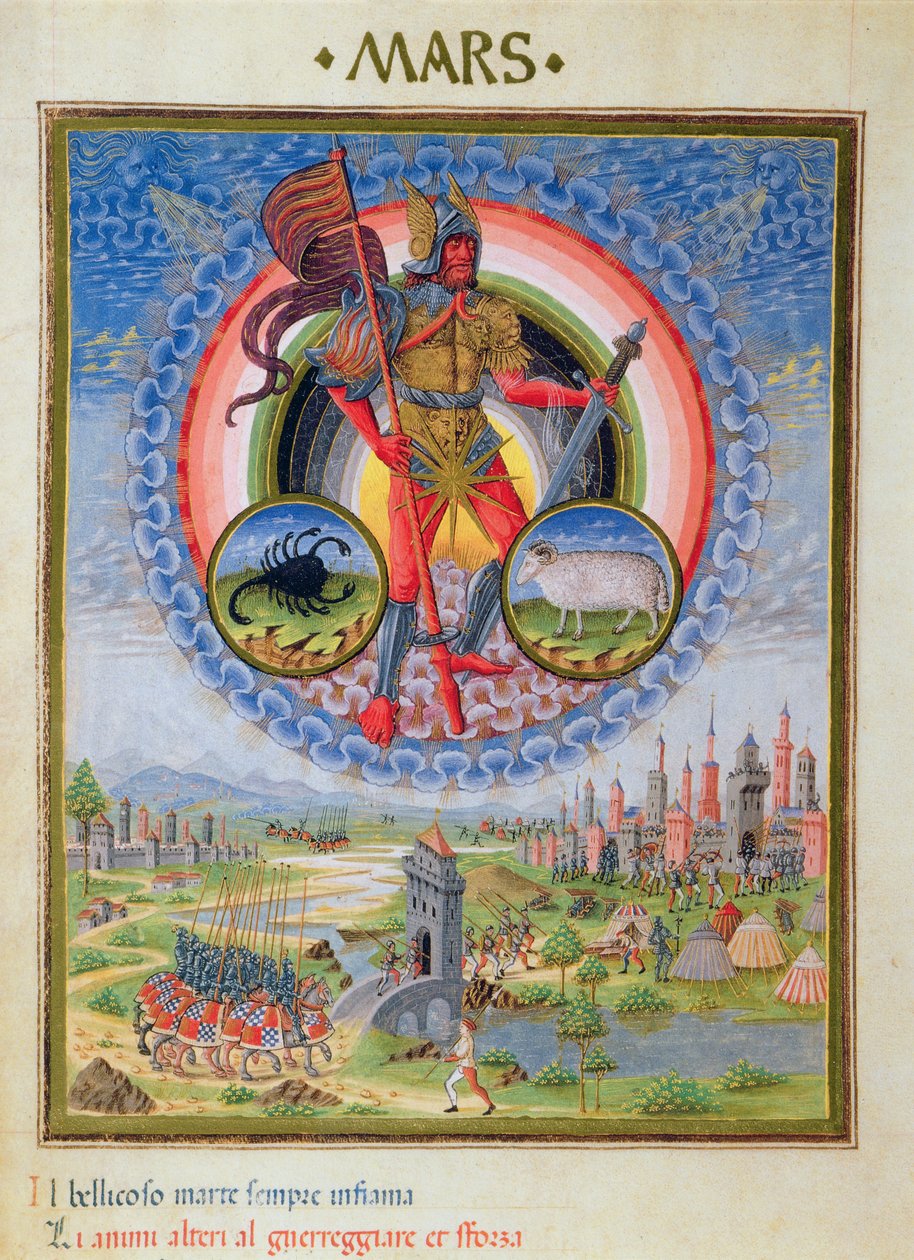 Fol.7v The Planet Mars, fra 