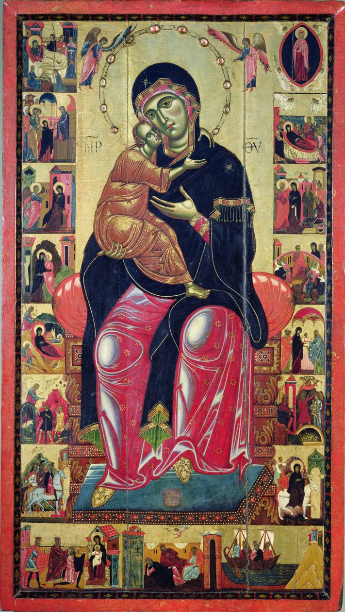 Madonna Enthroned, Florentine School, c.1275-80 af Italian School