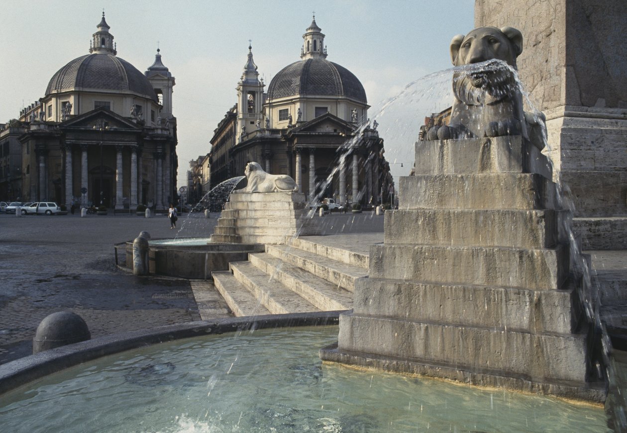 Piazza del Popolo af Italian School