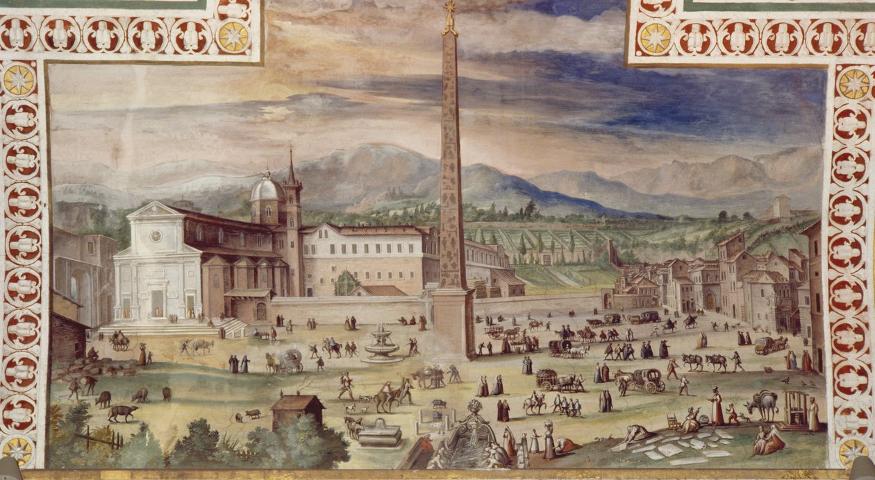Piazza del Popolo, Rom af Italian School