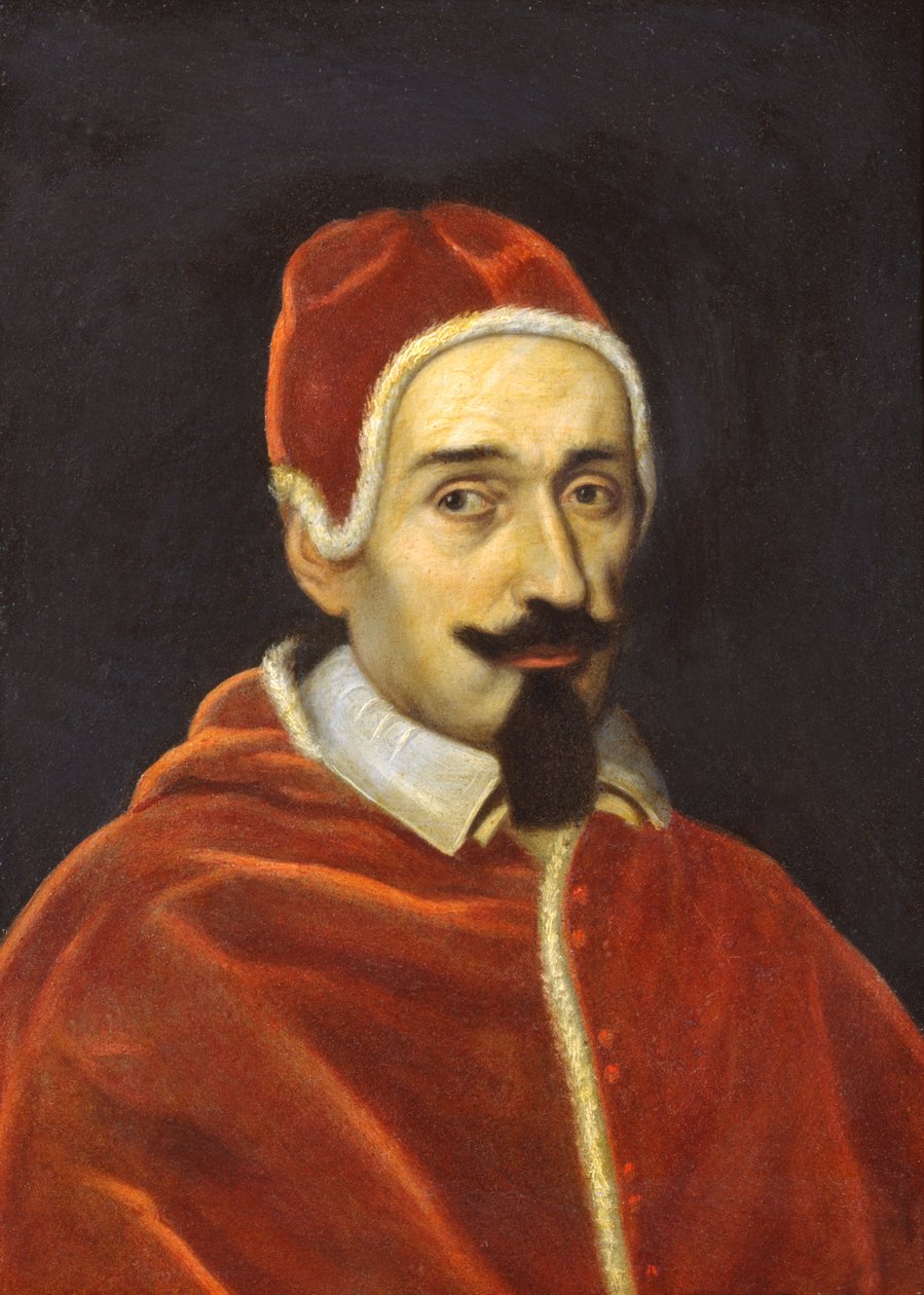 Portræt af Alexander VII på 57 år af Italian School
