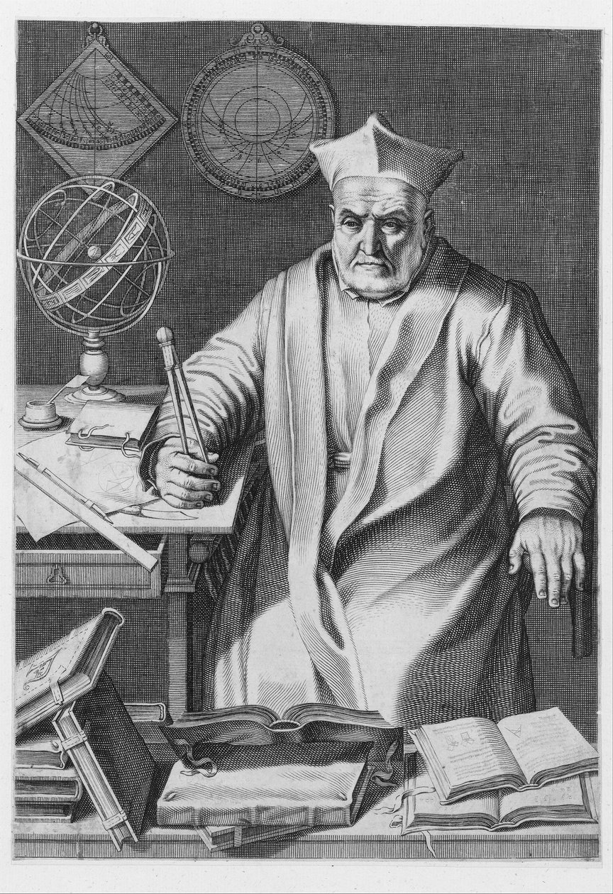 Portræt af kardinal Christopher Clavius, 1606. af Italian School
