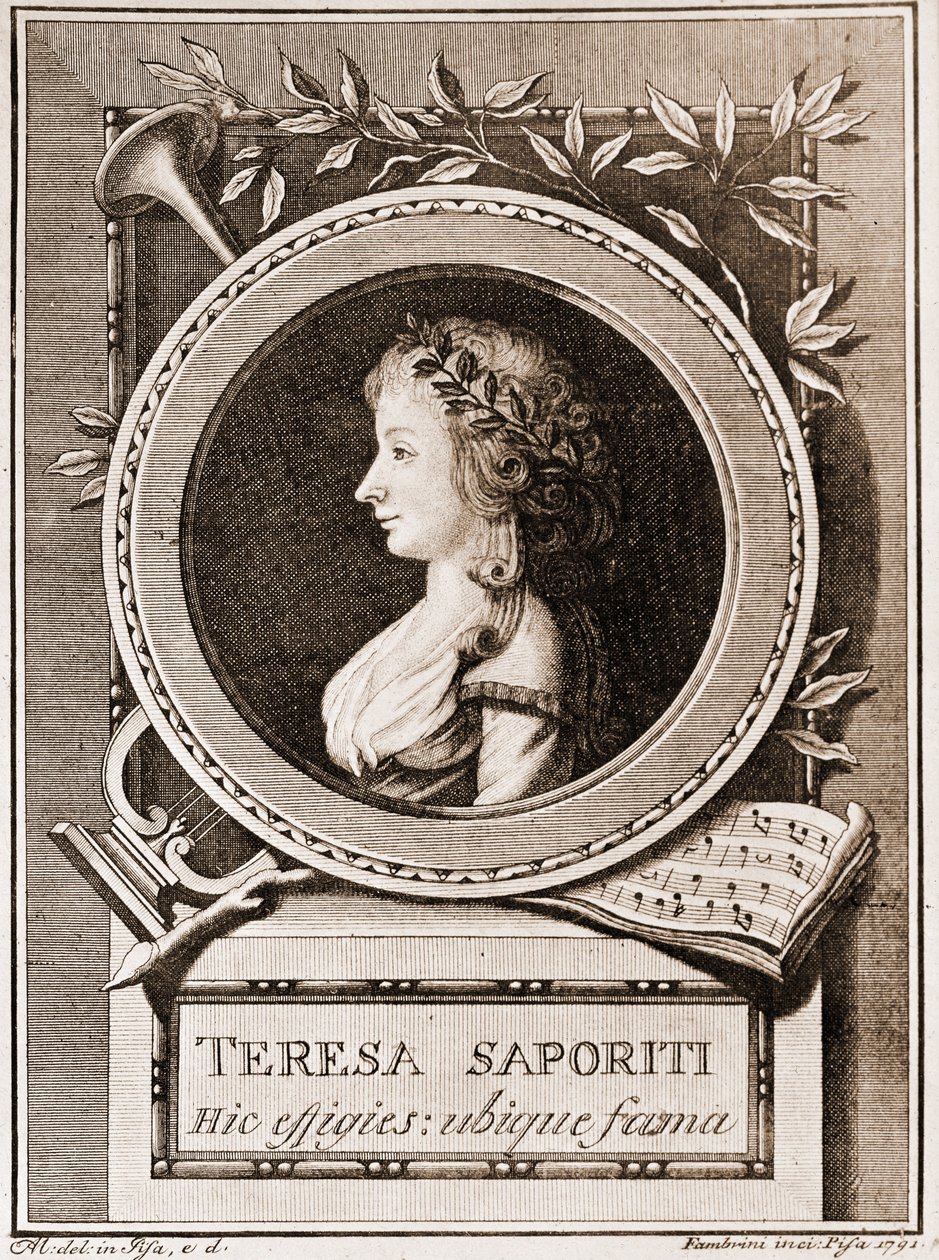 Portræt af Teresa Saporiti af Italian School