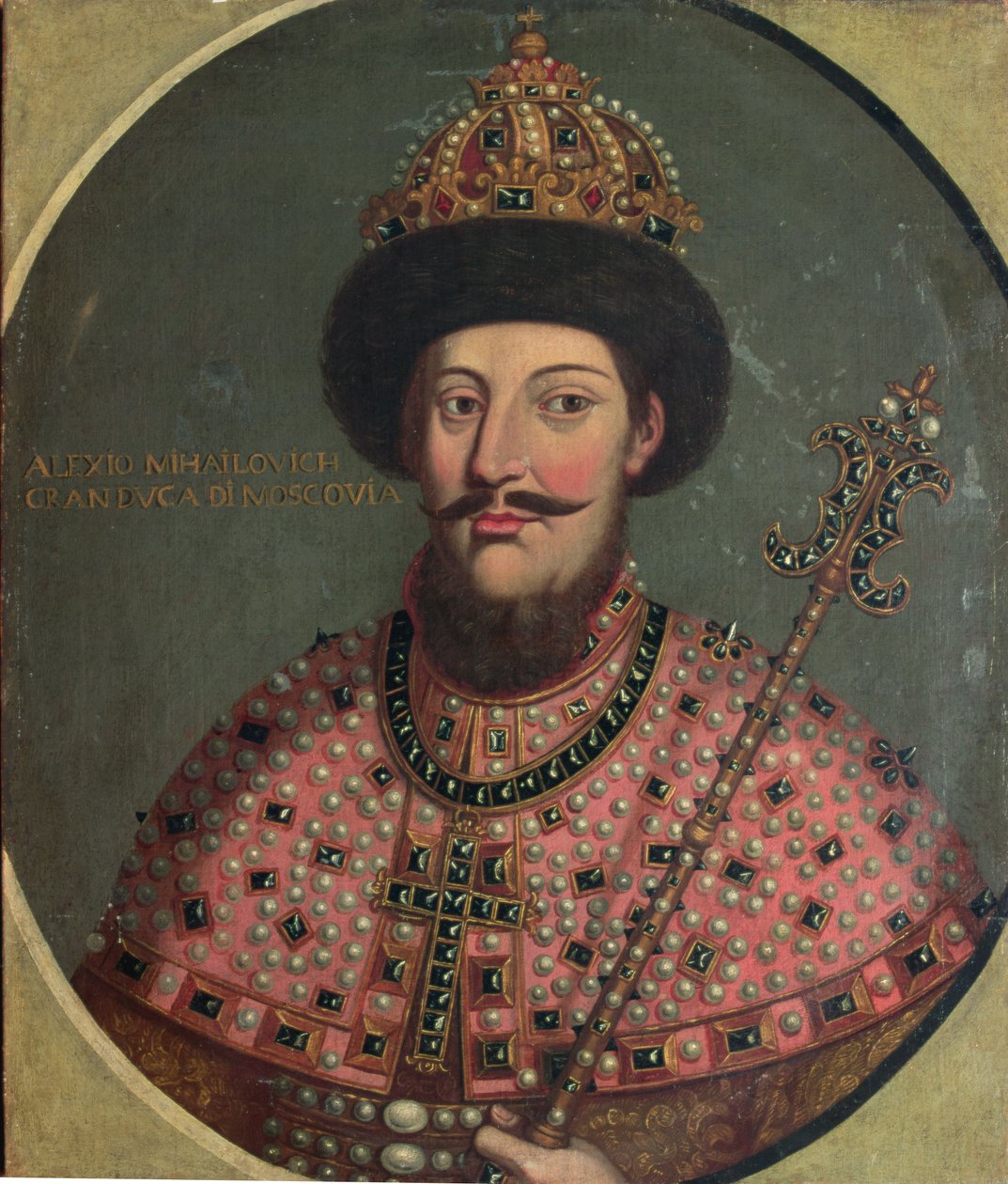 Portret af zar Alexei Mikhailovich (1629) af Italian School