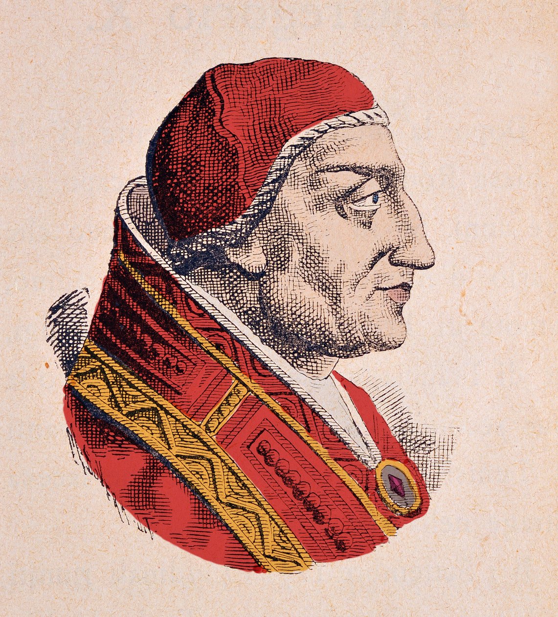 Portræt af pave Clemens IV af Italian School