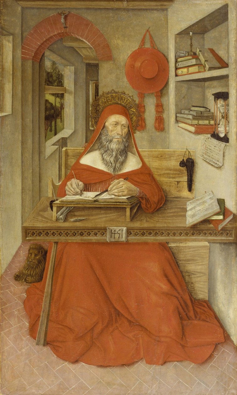 Saint Jerome i sin undersøgelse af Italian School