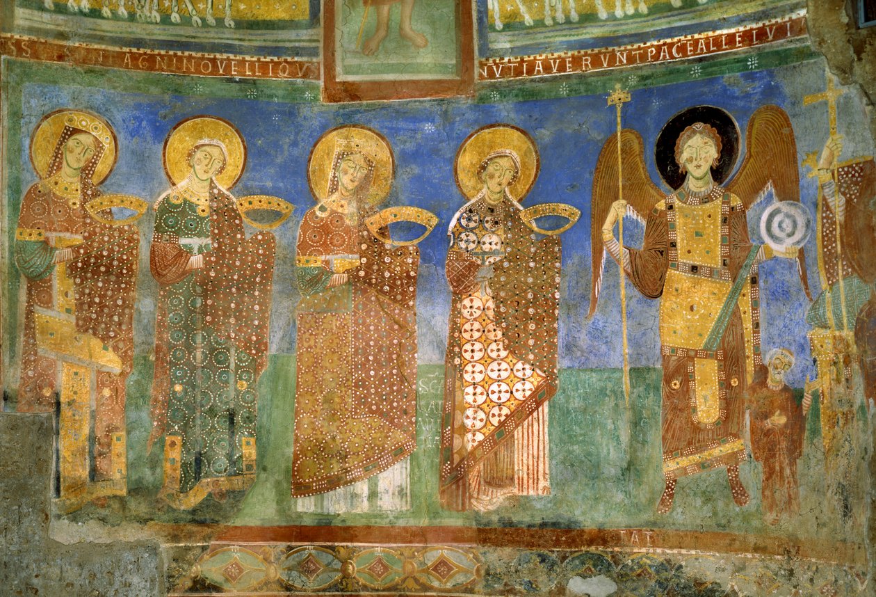 Saints, Castel SantElia, Nepi, Italien af Italian School