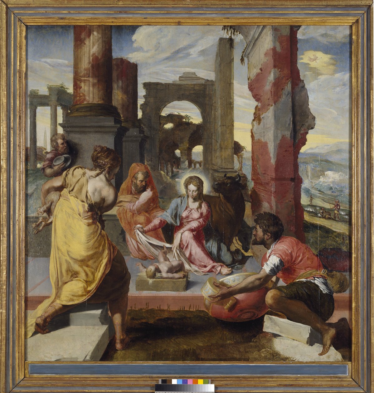 Hyrdernes tilbedelse, c.1560 af Italian School