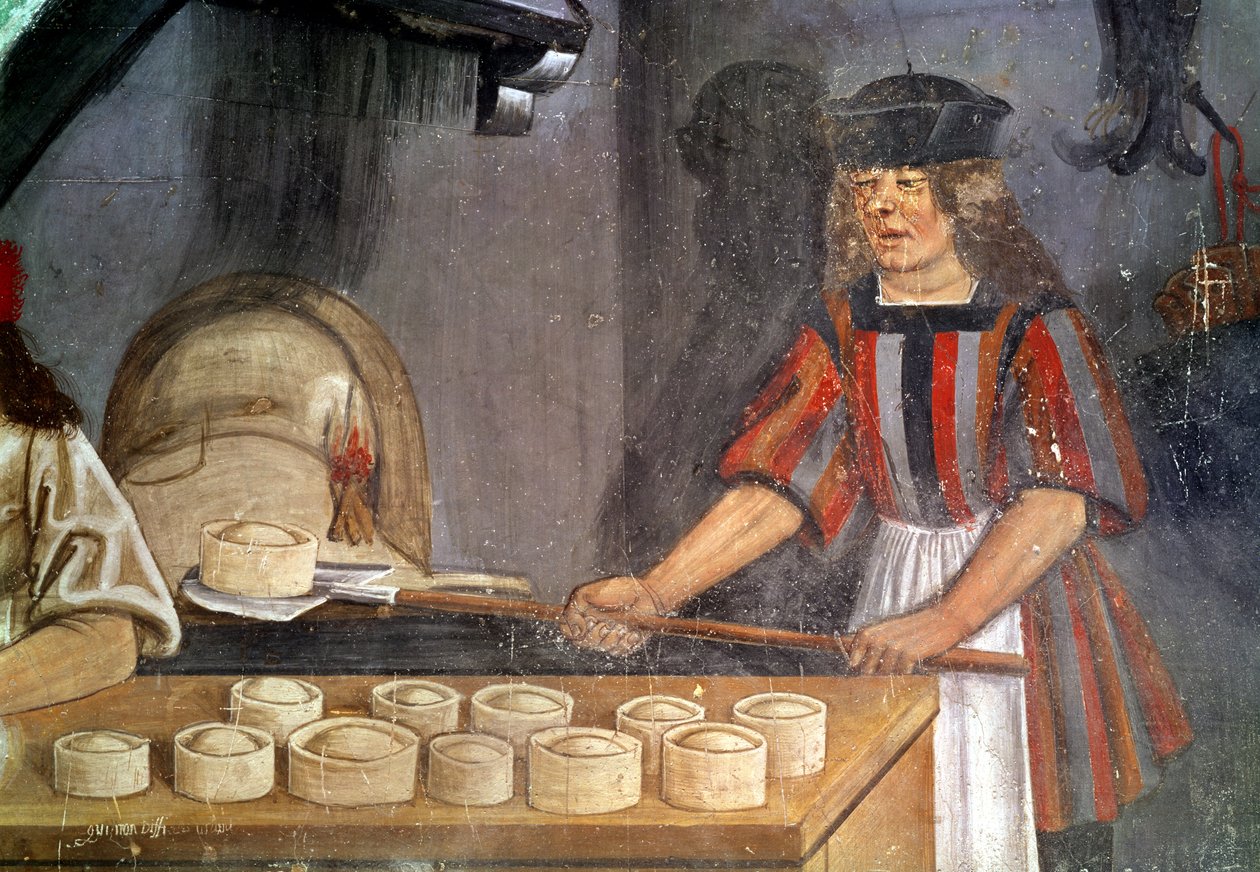The Baker (fresco) af Italian School