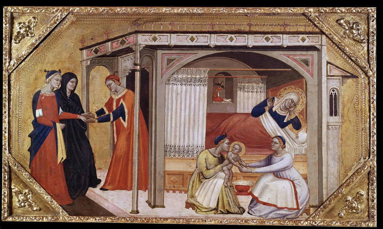 Jomfruens fødsel, 1300-tallet af Italian School