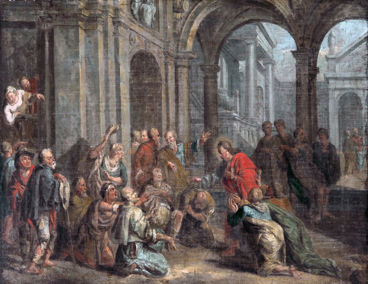 The Centurion: The Incredulity of Thomas af Italian School
