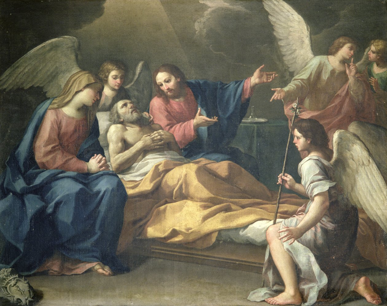 St. Josephs død af Italian School