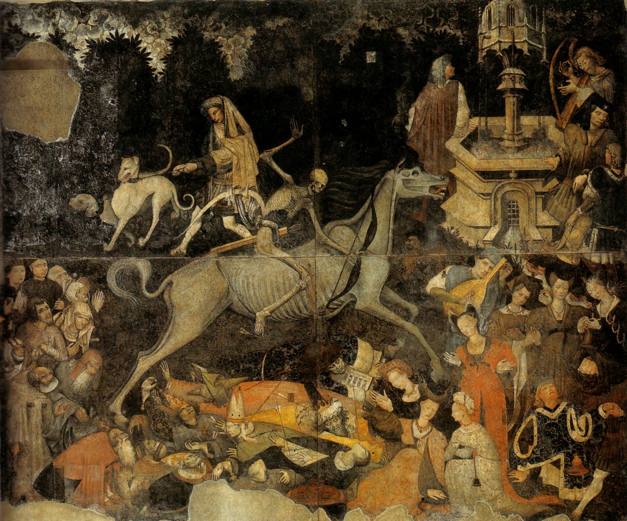 Dødens triumf, ca. 1445-47 (fresko) af Italian School