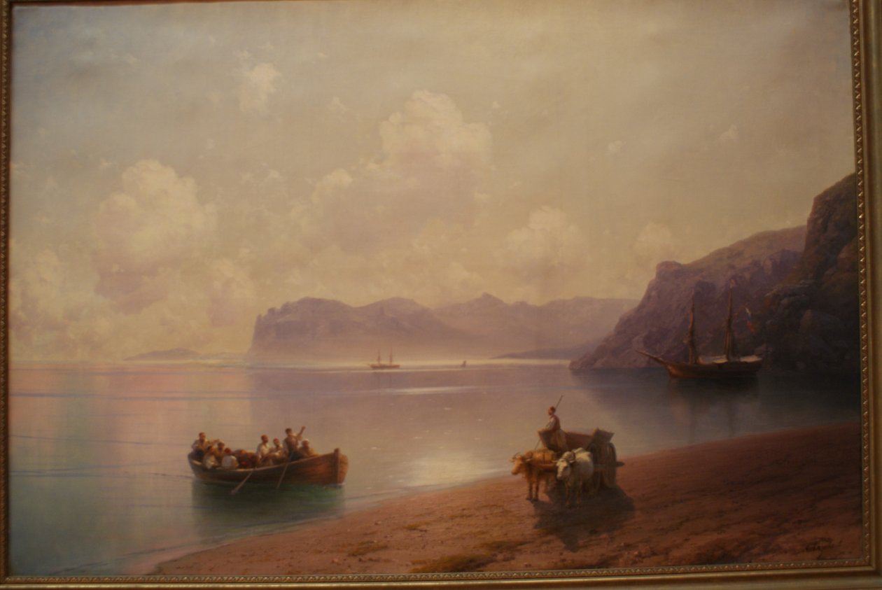 Morgen på havet, lærred, olie af Ivan Konstantinovich Aivazovsky