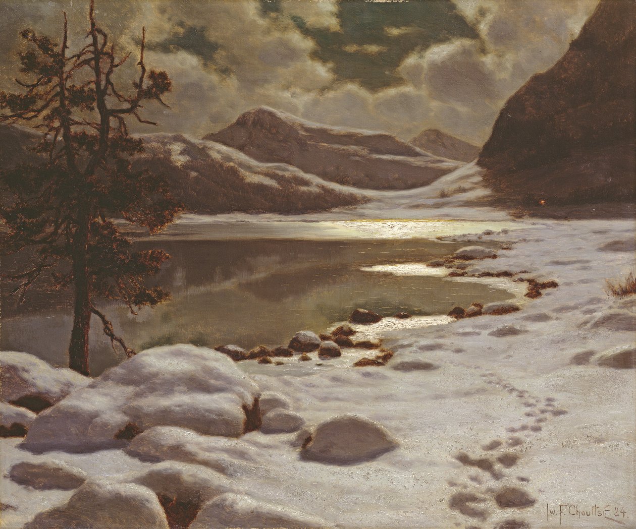 Måneskin om vinteren af Ivan Fedorovich Choultse
