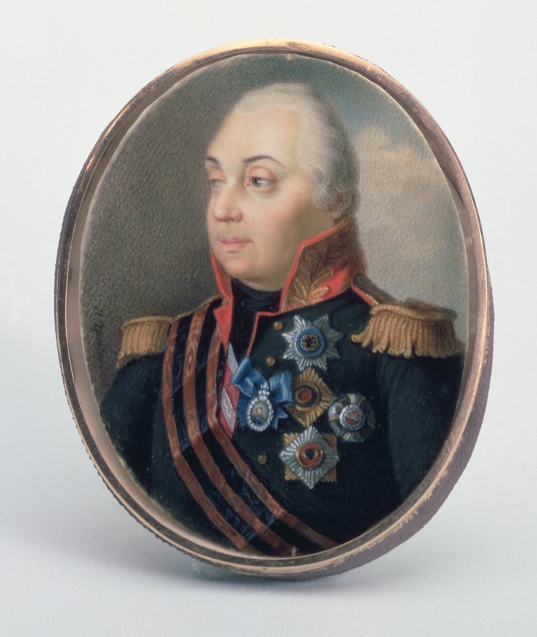 Mikhail Illarionovich Kutuzov, Prins af Smolensk, efter 1813 (sun und guahe) af Ivan Grigorievich Grigoriev