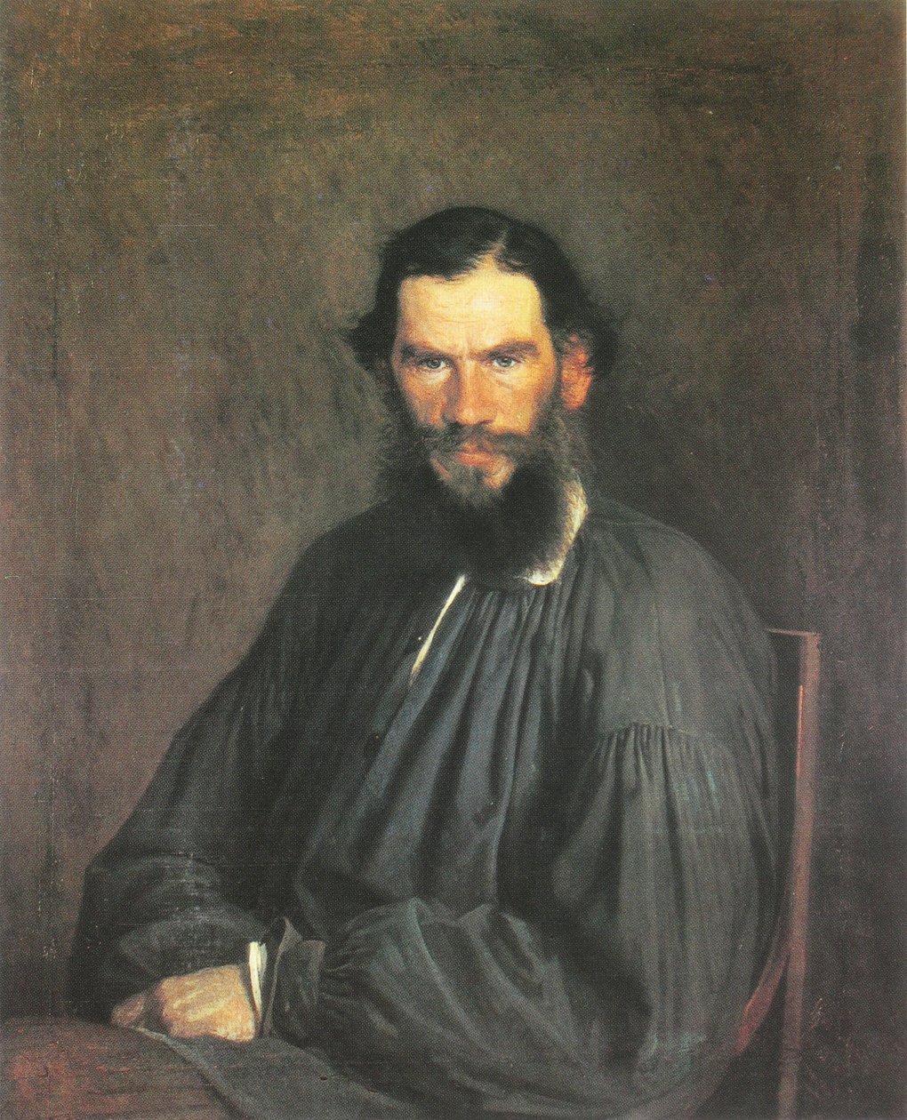 Portræt af Leo Tolstoic af Ivan Nikolaevich Kramskoy