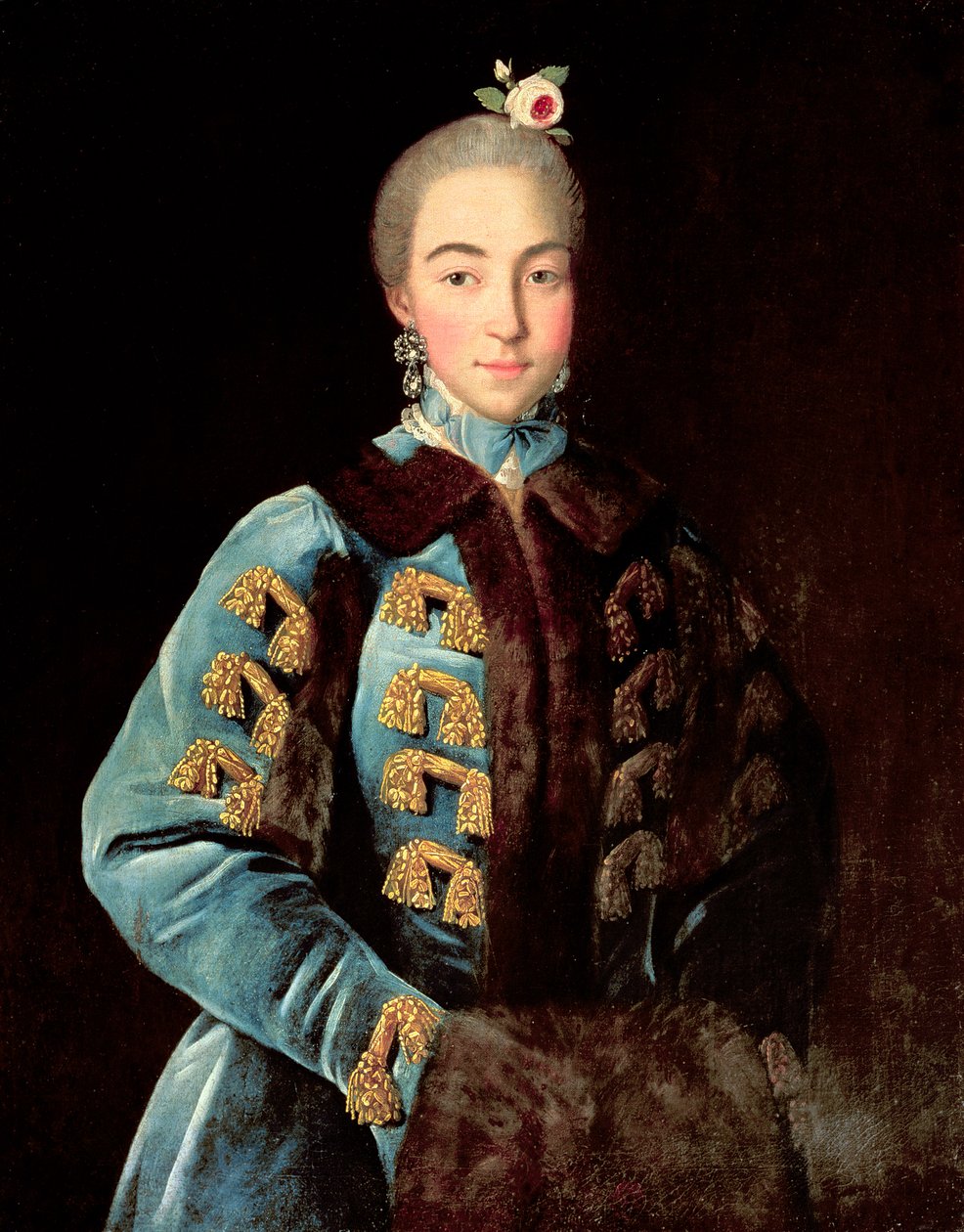 Portræt af grevinde Anna Sheremetyeva, ca. 1768 af Ivan Petrovich Argunov