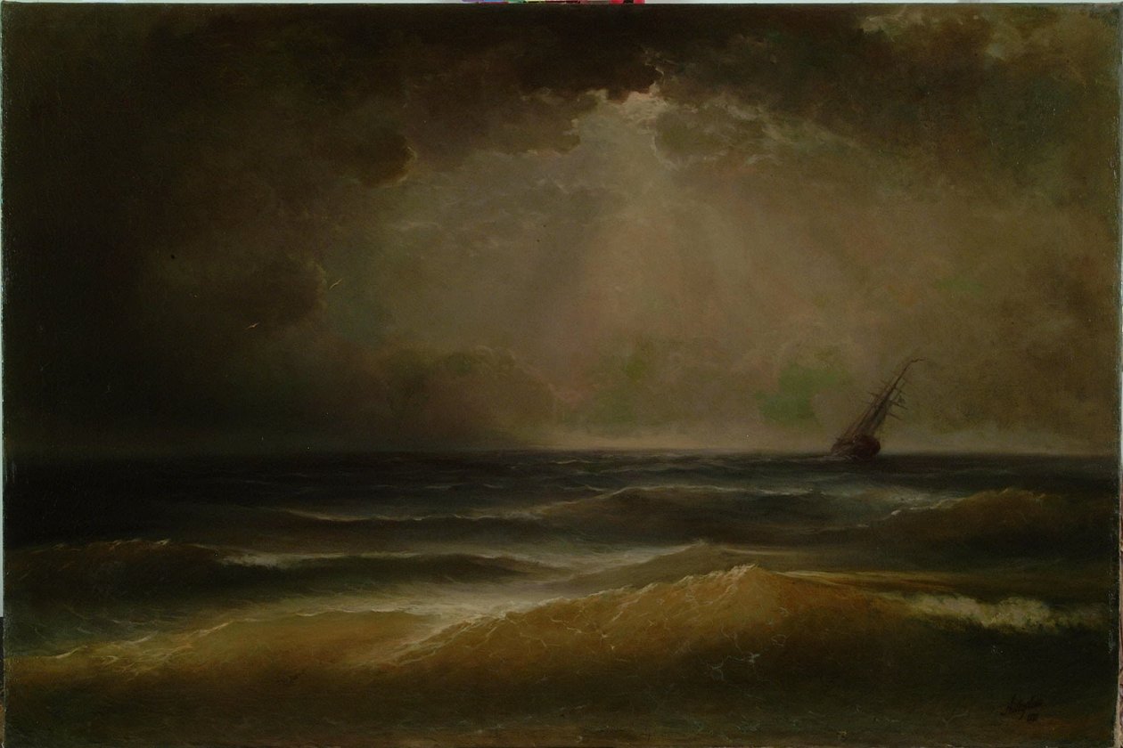 Storm af Ivan Aivazovsky